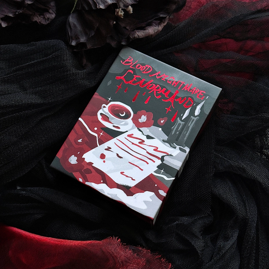 [leno-blood-crimson] Blood Nightmare Lenormand (Crimson)