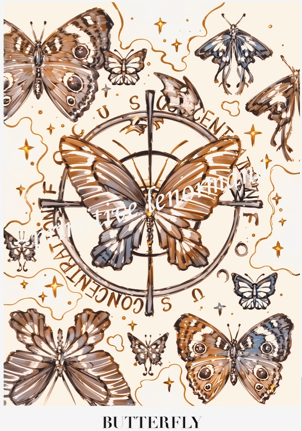 Primitive Lenormand (Butterfly)