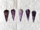 Amethyst Faceted Crystal Pendulum