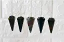 Bloodstone Faceted Crystal Pendulum