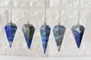 Lapis Lazuli Faceted Crystal Pendulum