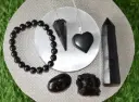 Black Tourmaline Healing Crystal Kit