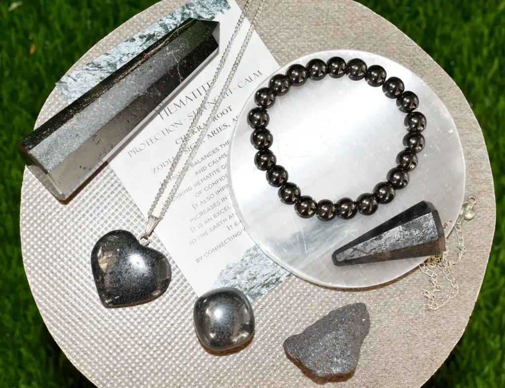 [kit-hem-7p] Hematite Stone Healing Crystal Kit