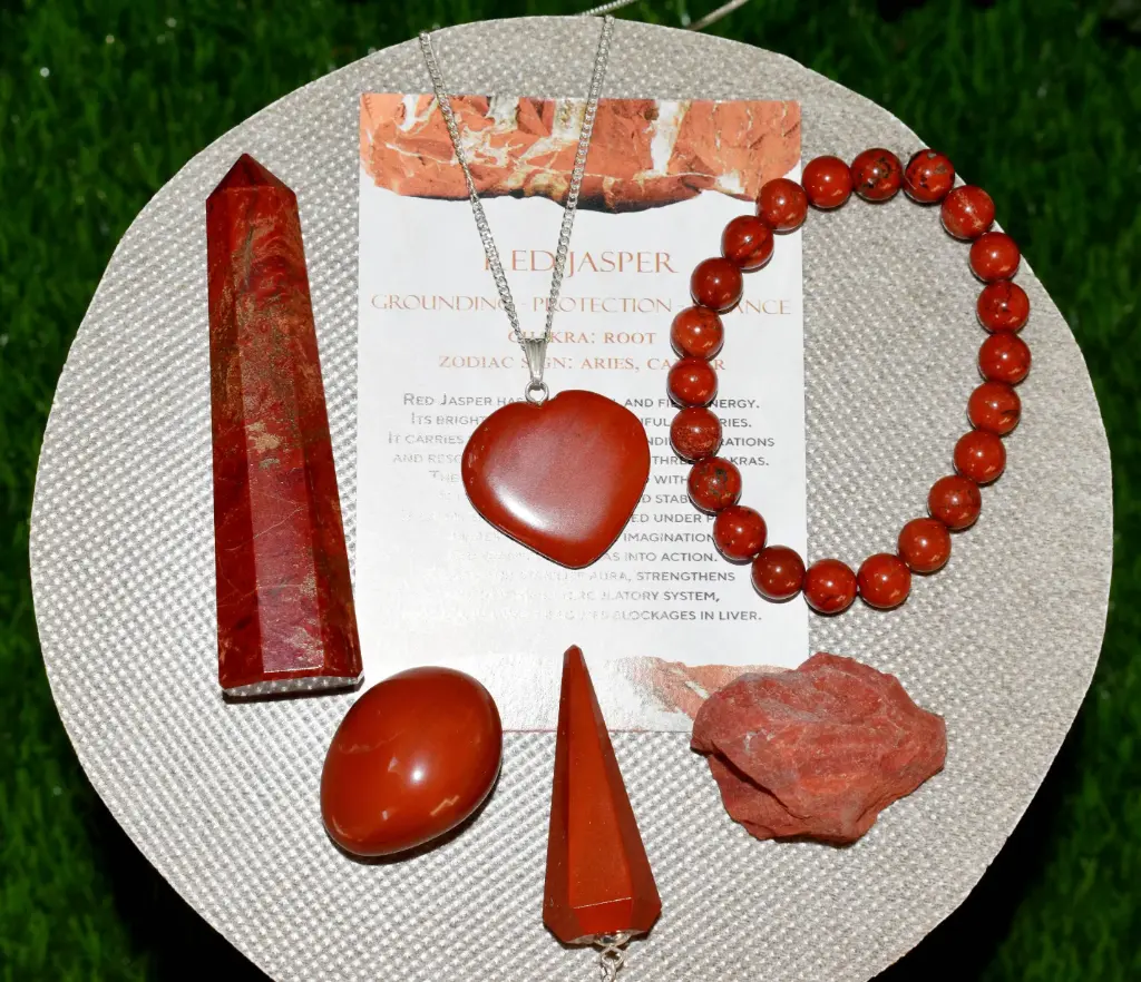 Red Jasper Stone Healing Crystal Kit