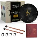 6-Inch 8-Notes Meditation Rain Drum (Black)