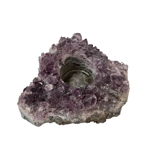 Amethyst Druze Candle Holder